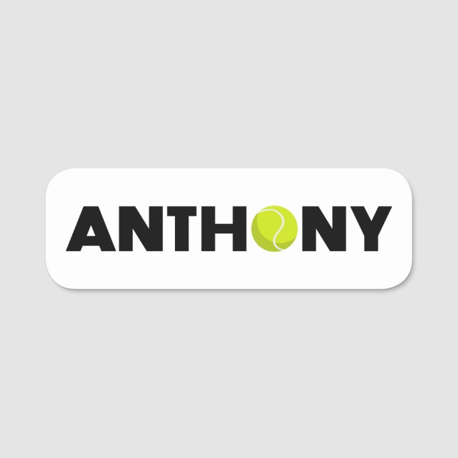 Anthony Tennis Namensschild (Vorderseite)