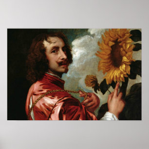 Anthony van Dyck - Selbstportrait Poster