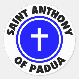 Anthony von Padua Runder Aufkleber