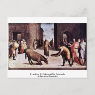 Anthony von Padua und der Eselwunder Postkarte