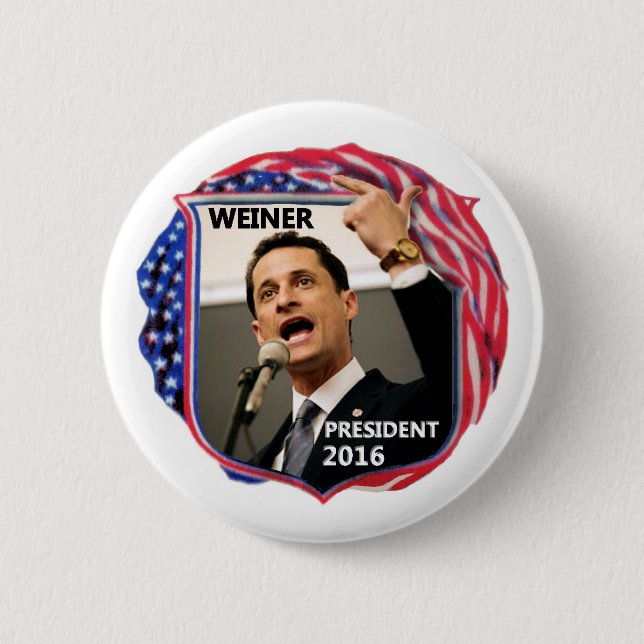 Anthony Weiner für Präsidenten 2016 Button (Vorderseite)