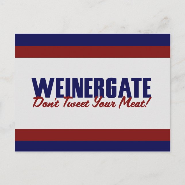 Anthony Weiner Postkarte (Vorderseite)