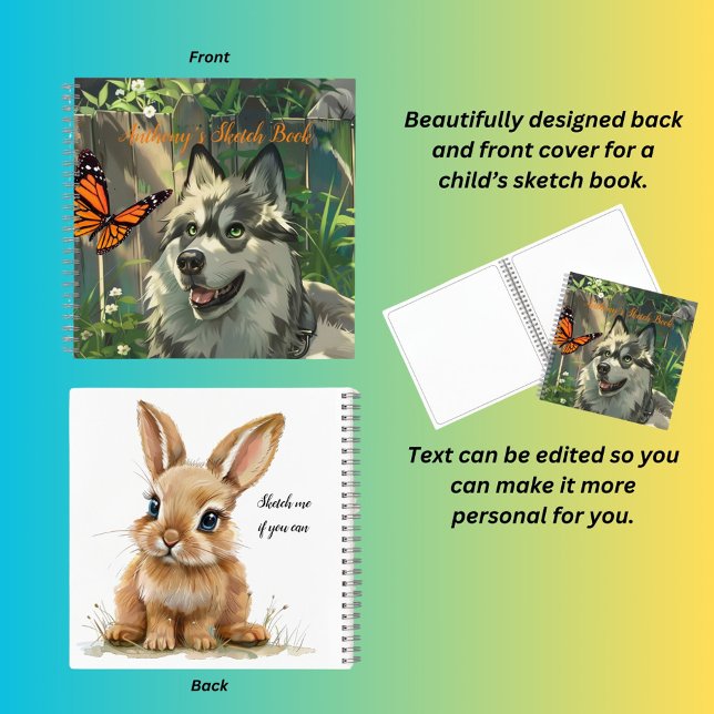 Anthony's Sketch Book Spiral Notebook Notizbuch (Von Creator hochgeladen)