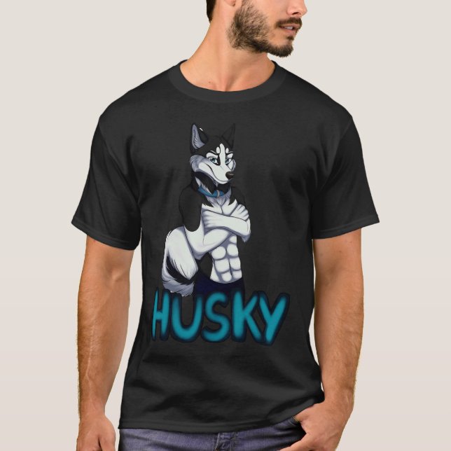 Anthro Husky Baseball ¾ Sleeve T-Shirt (Vorderseite)