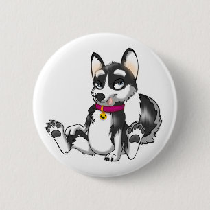 Anthro Husky-Knopf Button