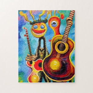 Anthromorphe Gitarren Puzzle