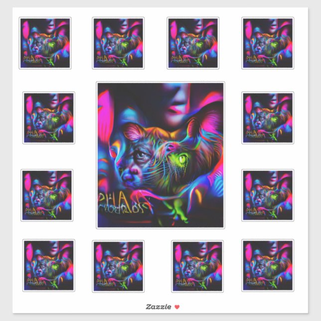 Anthrophobie Aufkleber (Blatt)