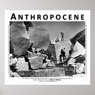 Anthropocene VI - Granitsteinbruch, Salzsee Landkr Poster
