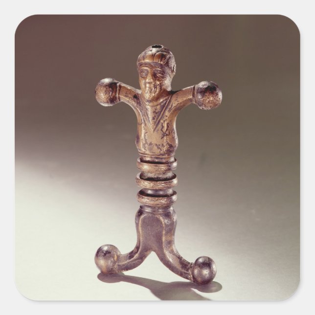 Anthropoid-Schwerthügel Quadratischer Aufkleber (Vorderseite)