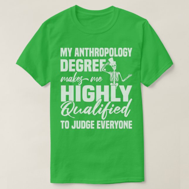 Anthropologe Anthropologie Grad T-Shirt (Design vorne)