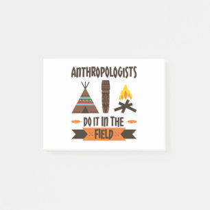 Anthropologen tun es in der Feldanthropologie Post-it Klebezettel
