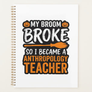 Anthropologie-Lehrer-Halloween-Besen zerbrochen Planer