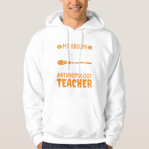 Anthropologie-Lehrer Kaputter Besen Halloween-Desi Hoodie