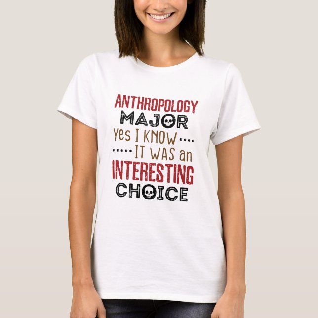 Anthropologie Major Ja ich kenne interessante Wahl T-Shirt (Vorderseite)