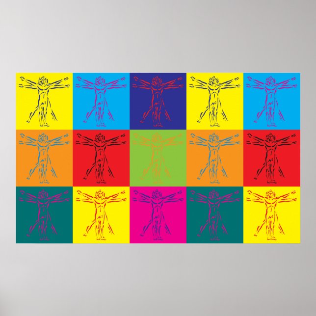 Anthropologie Pop Kunst Poster (Vorne)