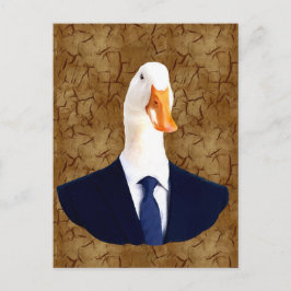 Anthropomorphe Gänse Postkarte