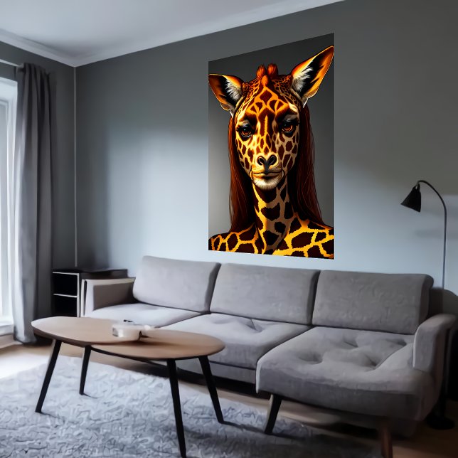 Anthropomorphe Giraffe | AI Art Poster (Von Creator hochgeladen)