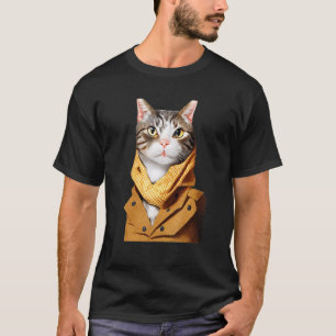 Anthropomorphe Katzenkleidung sieht aus wie ein Hu T-Shirt