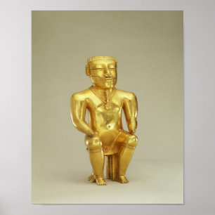 Anthropomorphe Limone Flasche Poster