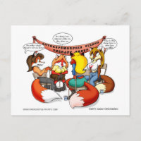 Anthropomorphe Vixen-Therapie Postkarten