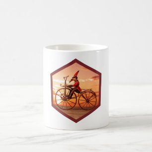 Anthropomorpher Ameisenbär auf einem Antiquarische Kaffeetasse