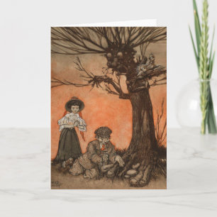 Anthropomorpher Baum von Charles Folkard Dankeskarte