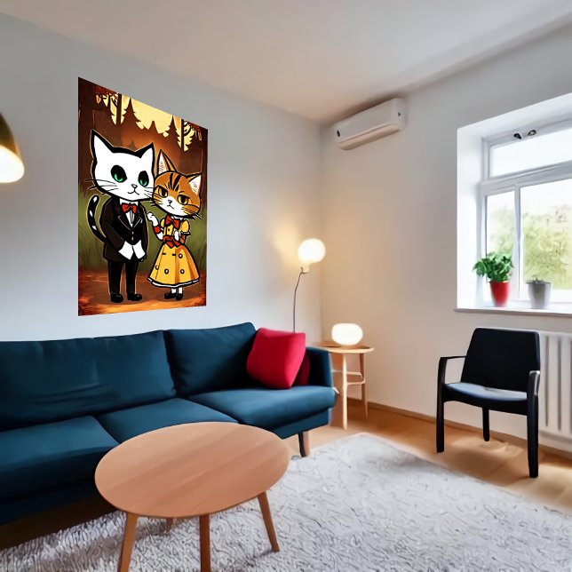 Anthropomorpher Mann und Ehefrau | Art der AI Poster (Von Creator hochgeladen)