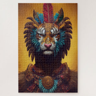Anthropomorphes Tiger-Puzzle Puzzle