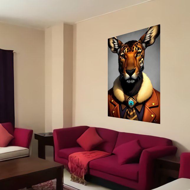Anthropomorphie Moose Jaguar | Art der AI Poster (Von Creator hochgeladen)