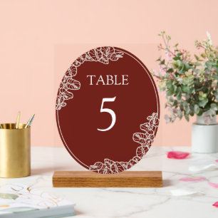 Anthurium-Acryltisch-Schild Acrylschild