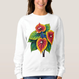 anthurium art van gogh style sweatshirt