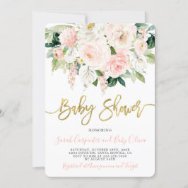 Anthurium Baby Shower Girl Blumenladen Einladung
