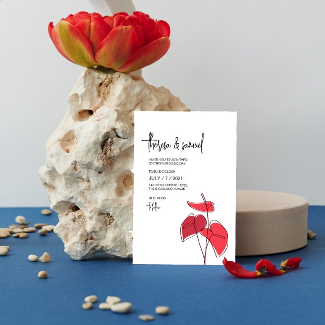 Anthurium ・ Blumenstrauch Zeichnend ・ Lässig moder Einladung (Von Creator hochgeladen)