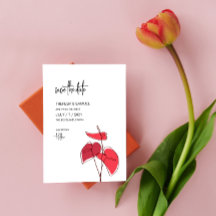 Anthurium ・ Blumenstrauß Zeichnend ・ Moderne Hochz