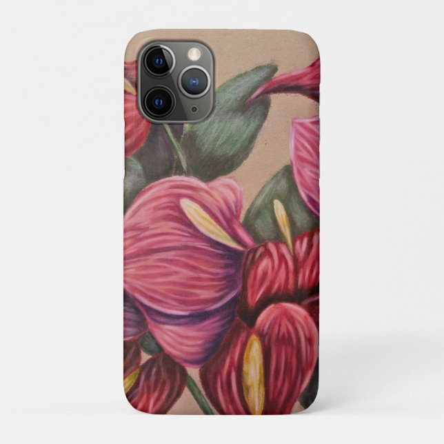 Anthurium Case-Mate iPhone Hülle (Rückseite)