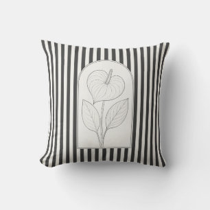 Anthurium Elegante Blume Botanisch Kissen