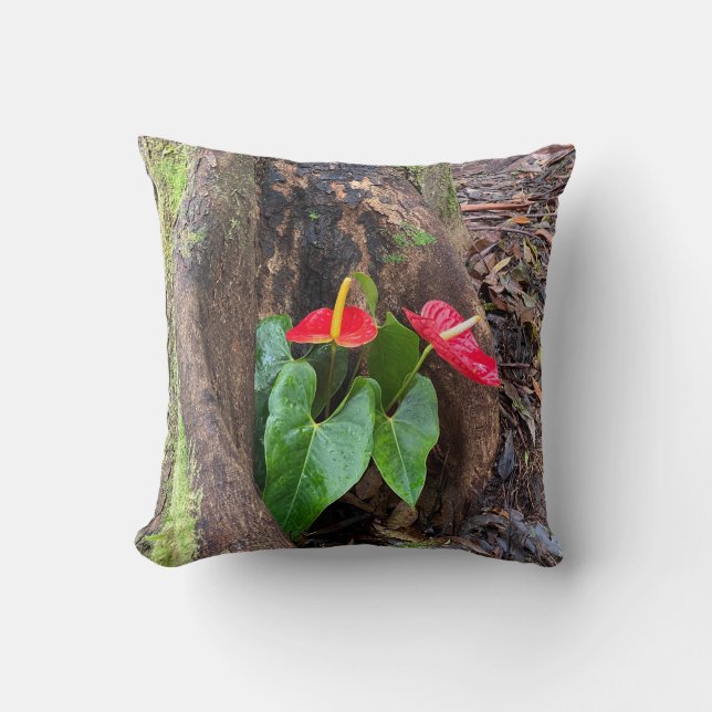 Anthurium Kissen (Vorderseite)