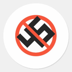 ANTI 45 RUNDER AUFKLEBER