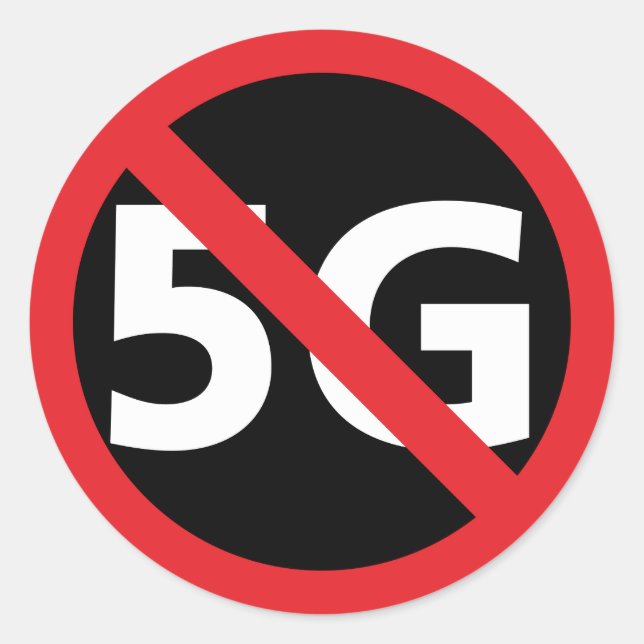 Anti-5G-Aufkleber Runder Aufkleber (Vorderseite)