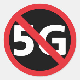 Anti-5G-Aufkleber Runder Aufkleber
