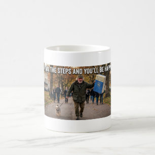 Anti-AA – Arbeite die Schritte Funny Old-Timer Sat Kaffeetasse