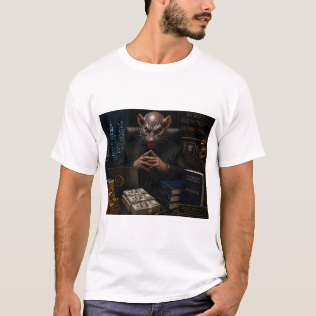Anti-AA Self-Made-Ratte Basic T-Shirt (Vorderseite)