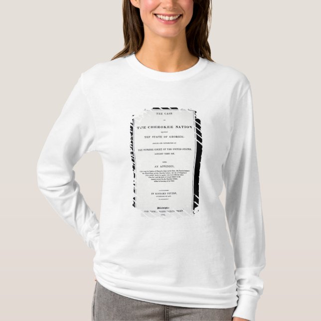 Anti-Abbau Fläche, durch Cherokee Nation, in der T-Shirt (Vorderseite)