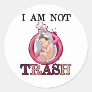 Anti-Abortion Pro-Life-Entscheidung stoppen ungebo Runder Aufkleber