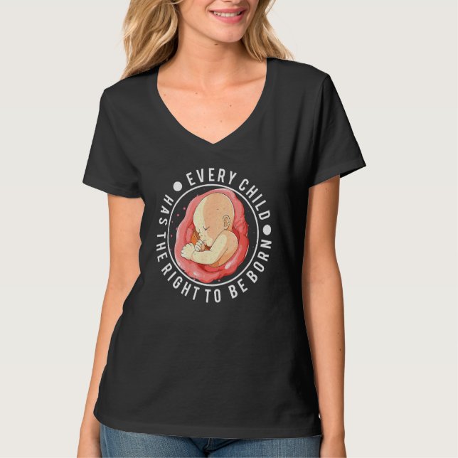 Anti Abortion Pro Life Wahl Stoppt ungeborene Lebe T-Shirt (Vorderseite)