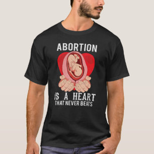 Anti Abortion Pro Life Wahl Stoppt ungeborene Lebe T-Shirt