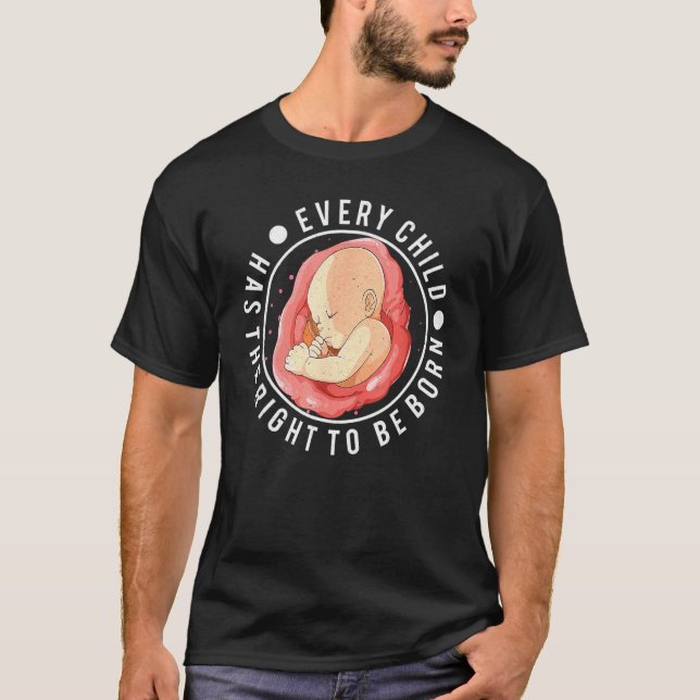 Anti Abortion Pro Life Wahl Stoppt ungeborene Lebe T-Shirt (Vorderseite)