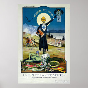 Anti-Absinth-Propaganda Poster