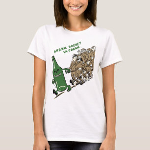 Anti-Alkohol kommunistisches Russland-Plakat T-Shirt