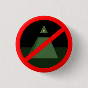 Anti aller sehende Augen-Knopf Button
